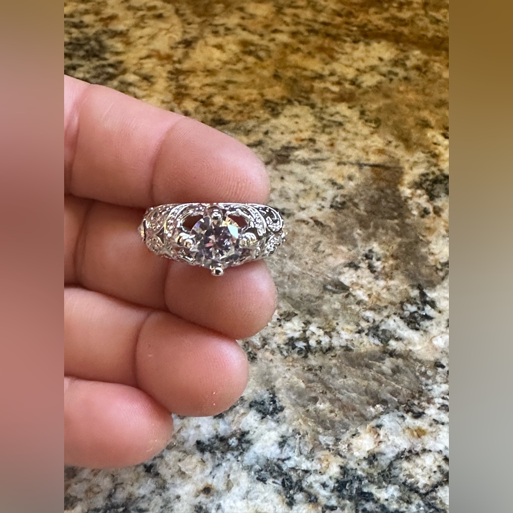 Silver Solitaire Gemstone Ring